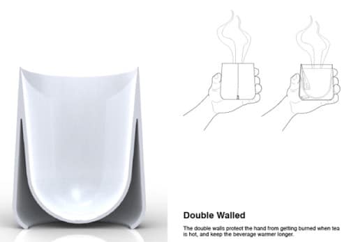 Tasse à thé double paroi