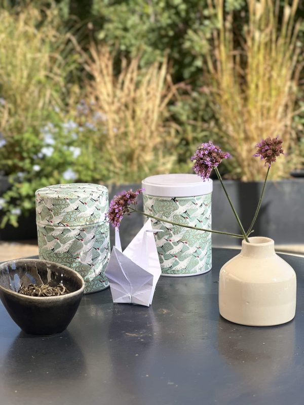 Washi paper stackable tea box - Rengo