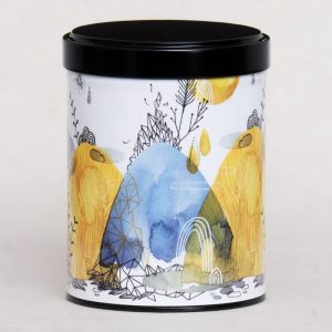 Boîte à thé empilable artisanale illustrée - Brumes et pluies