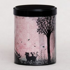 Boîte à thé empilable artisanale illustrée - Le goûter