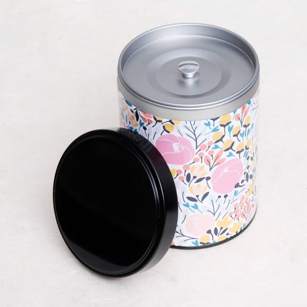 Boîte à thé empilable artisanale illustrée - Peony