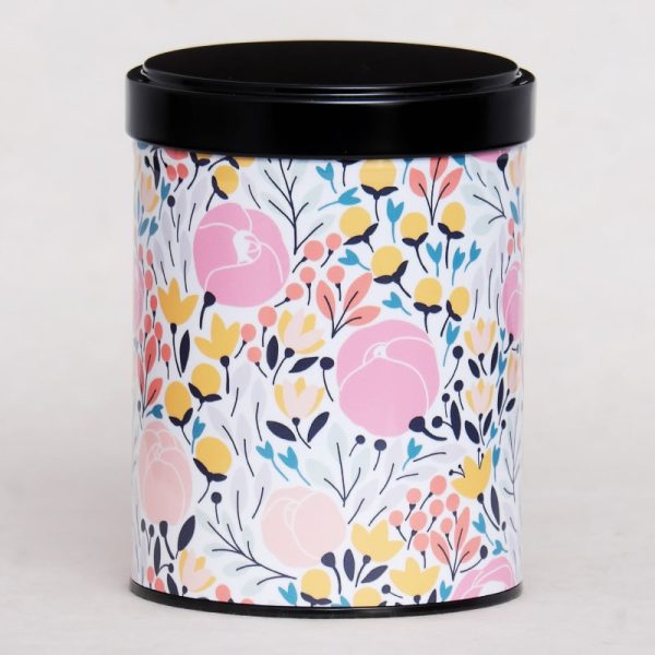 Boîte à thé empilable artisanale illustrée - Peony