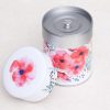 Boîte à thé artisanale illustrée - Bouquet de coquelicots