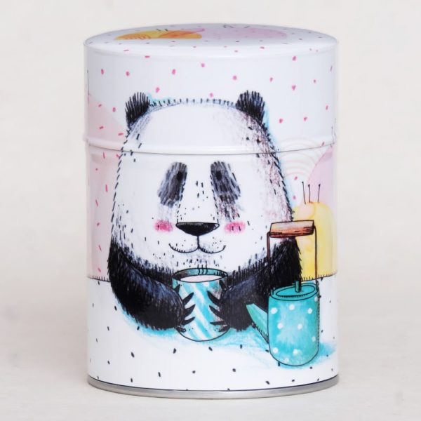 C-boite-the-illustree-panda Boîte à thé artisanale illustrée - Panda