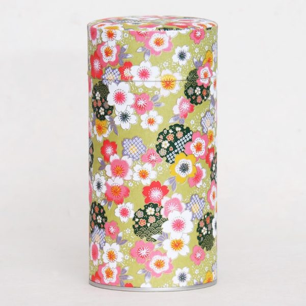 K-boite-the-washi-wakaba Boîte à thé washi artisanale washi 150g - Wakaba