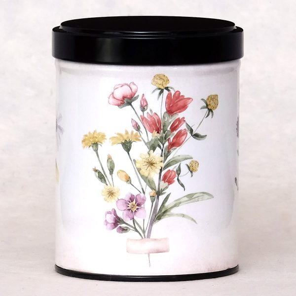 Boîte à thé d'artiste - Fleurs des champs