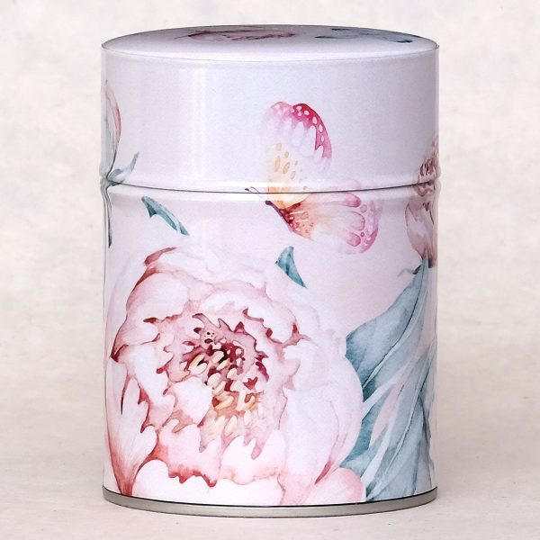 C-illustrated-peonies-butterflies-2 Traditional tea caddy - Peonies & Butterflies
