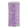 Boite à thé washi mauve avec des étoiles