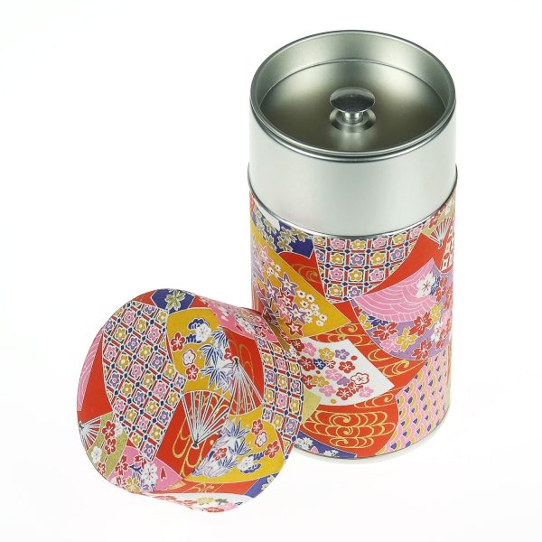 Boîte à thé 80g papier washi – Bal des éventails