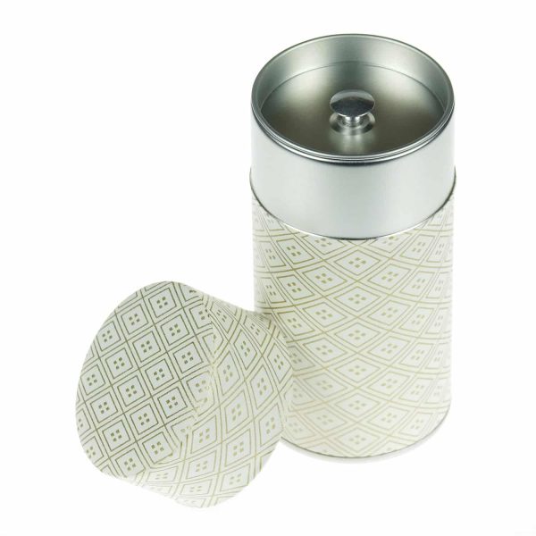Boîte à thé 80g papier washi – Pointes de diamant