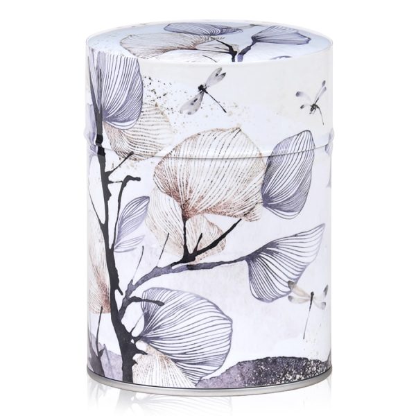 C-108-tamashi-boite-the Boite à thé tamashi avec des feuilles et branches stylisées