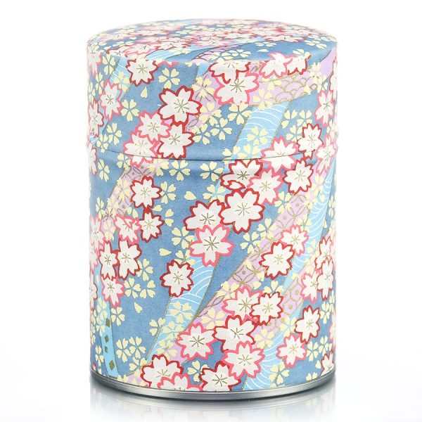 D-224-subene-boite-the-washi-100g Boite à thé colorée et florale
