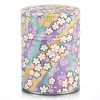 Boite à thé washi colorée et florale