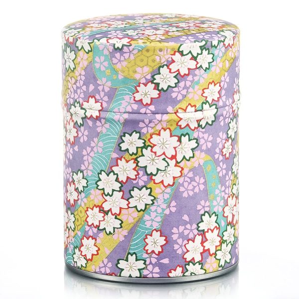 Boite à thé washi colorée et florale