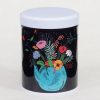 Boîte à thé illustrée empilable – Fleurs de thé