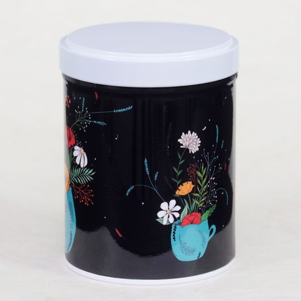 Boîte à thé illustrée empilable – Fleurs de thé