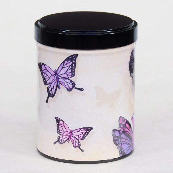 Boîte à thé illustrée empilable – Mme Butterfly