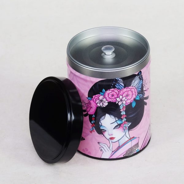 Boîte à thé illustrée empilable – Keiko