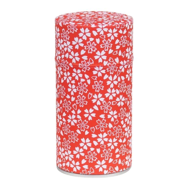 BW-22-25-kanan-boite-a-the-washi-80g_2 Red tube tea box with stylized flower petals