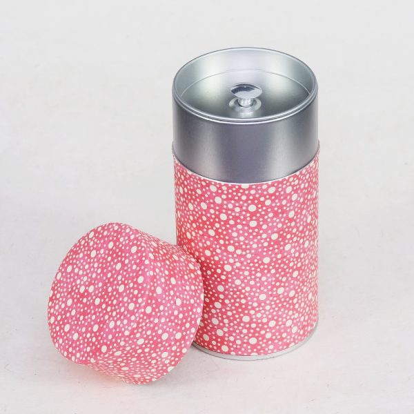 Tea caddy 80g washi paper - Ikeda
