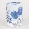 Traditional illustrated tea caddy - Night under the corollas