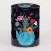 Boîte à thé illustrée traditionnelle – Fleurs de thé