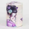 Boîte à thé illustrée traditionnelle – Mme Butterfly