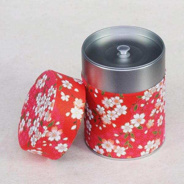 Traditionelle Teedose aus Washi-Papier - Akai