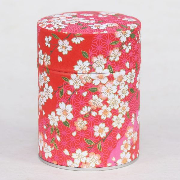 Traditionelle Teedose aus Washi-Papier - Akai