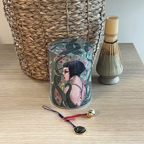Boîte à thé illustrée traditionnelle – Tentacules