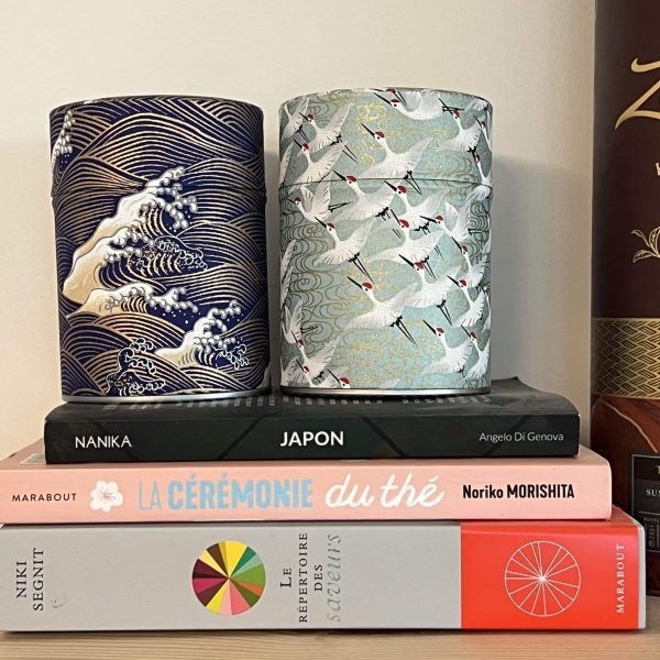 Boîte à thé traditionnelle papier washi – Rengo