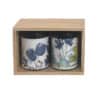 coffret bois de 2 boites à thé illustrée empilables