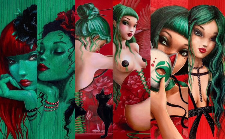 Dessins de l'artiste Misstigri qui illustre aussi nos boites a the