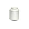 Boite dome classique métal blanche Boite à thé en métal - blanc forme classique dome