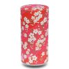 grande boite a the washi rouge avec fleurs blanches
