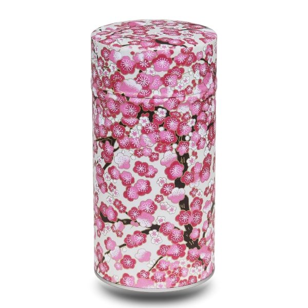 K-166-boite-the-washi-K-izumi grande boite a the washi beige avec fleurs roses