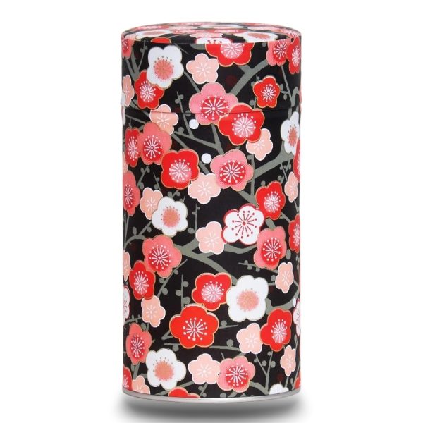 K-boite-the-washi-hokoen grande boite a the washi noir avec grosse fleur