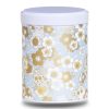 W-boite-the-washi-tokecho Boite a thé en papier washi bleu clair avec fleurs dorées