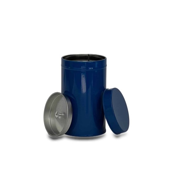 Boite à thé en métal - forme tube