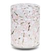 boite a the beige avec fleurs de cerisiers