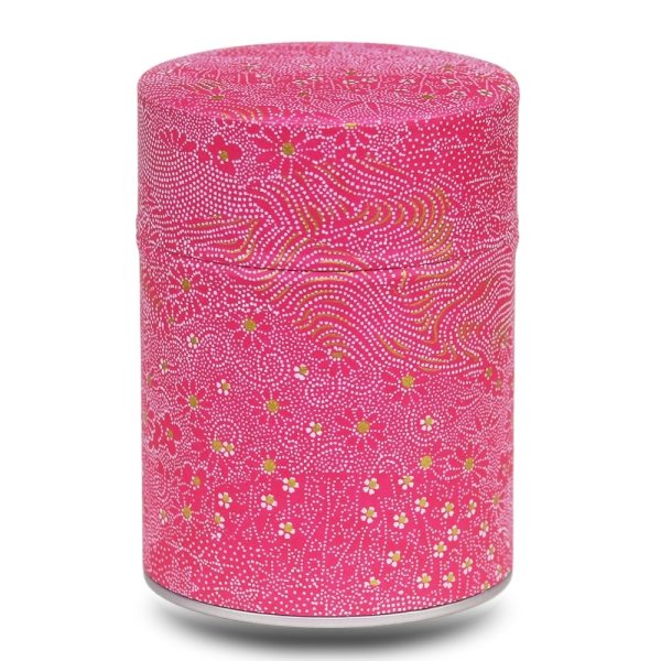 boite-the-washi-D-takasu red tea box with geometric pattern