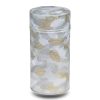 large silver washi box with stylized leaf