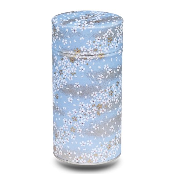 boite-the-washi-K-numata grande boite a the washi bleu avec fleurs blanches