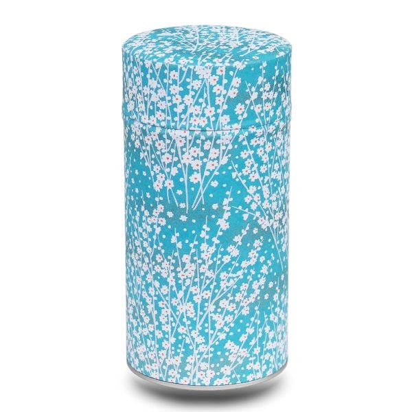 boite-the-washi-K-togame grande boite a the washi bleu avec fleurs blanches