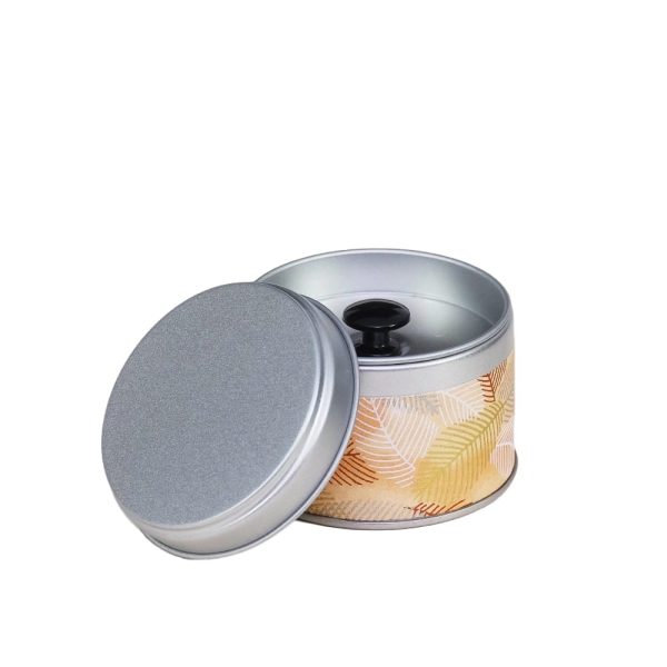 boite-the-washi-S-akane-2 small metal travel tea box covered with washi paper - open