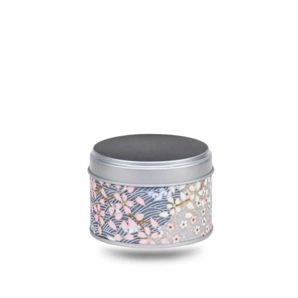 boite-the-washi-S-gure Small metal tea box covered with grey and blue washi paper and pink and white flowers