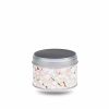 box-the-washi-S-machi Small metal tea box covered in beige washi paper with white and pink flowers