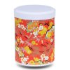 boite-the-washi-W-shirako Boite a thé en papier washi rouge a fleur et feuille