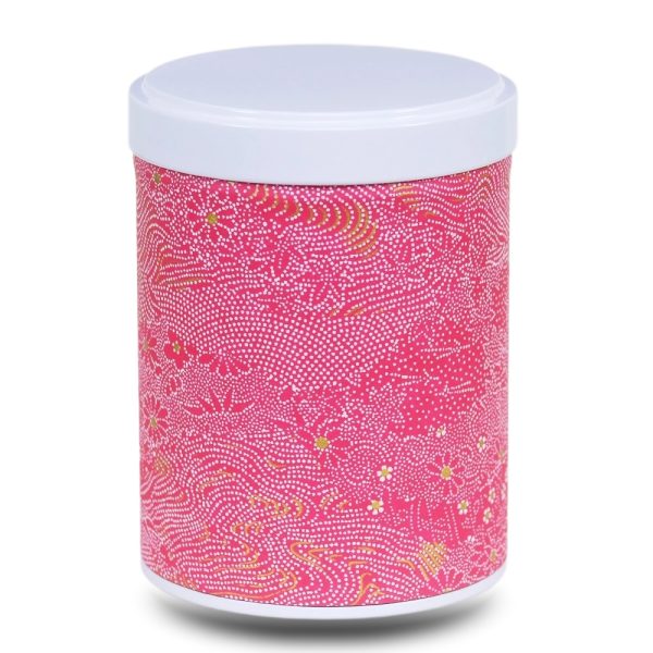 boite-the-washi-W-takasu rouge avec motif géométrique blanc