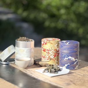 boite a thé washi traditionnelle